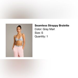 Oner Active Gray Marl Seamless Strappy Bralette